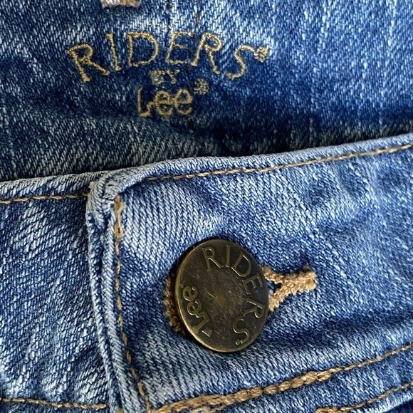 Riders Denim High-Waist Mom Jeans Women sz 18 P 36x29 Light Wash Cotton Vtg 80s - Picture 8 of 12